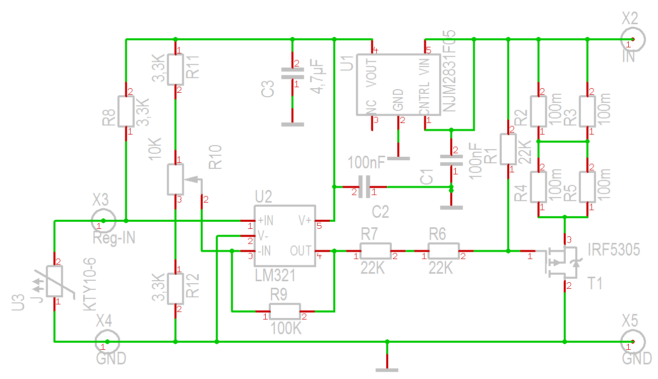 IRF4902 / IRF5305 Heater schematic